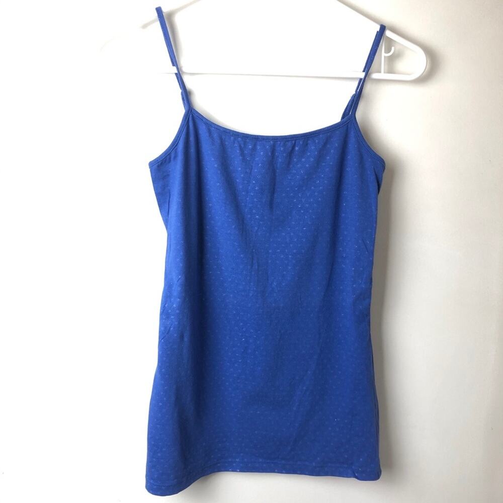Ann Taylor Loft Blue Thin Strap Tank Top